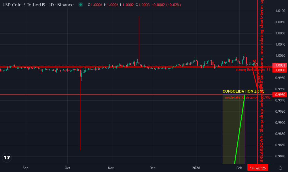cNGN Stablecoin Technical Chart by Market Analyst