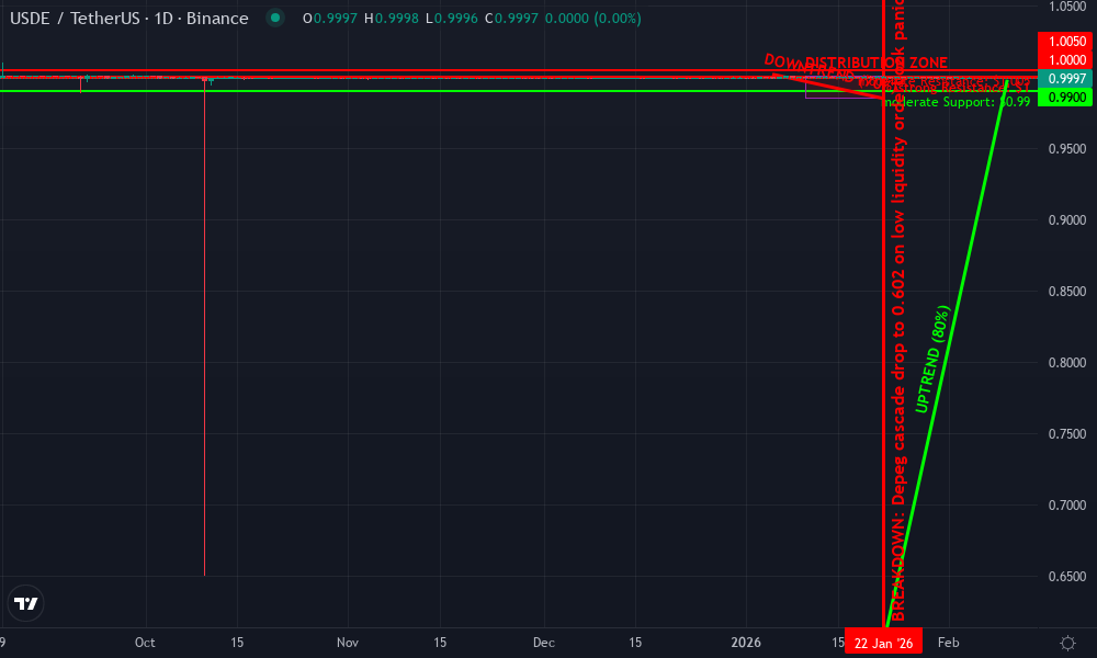 USDe Technical Chart by Market Analyst