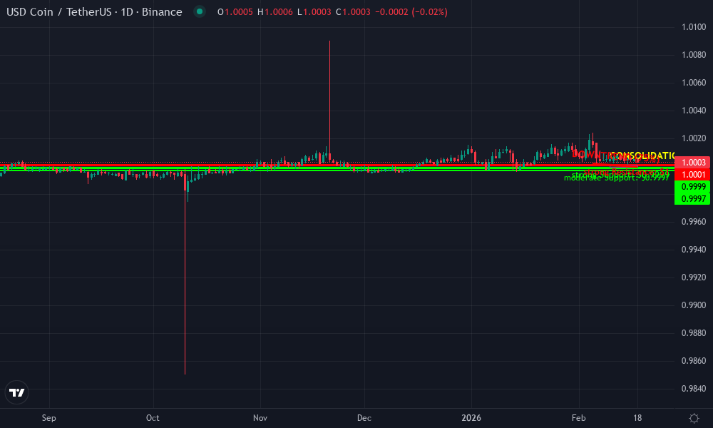 USDC-USDT Technical Chart by Market Analyst