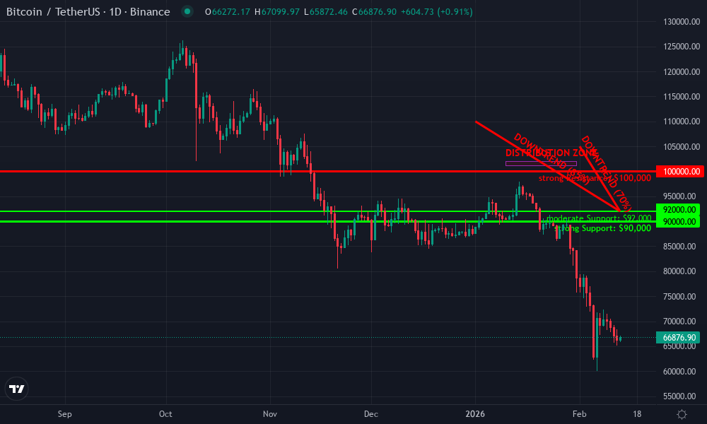 Bitcoin Technical Chart by Market Analyst