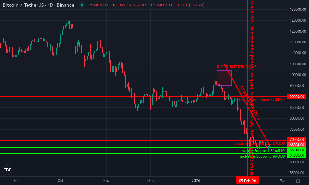Bitcoin Technical Chart by Market Analyst