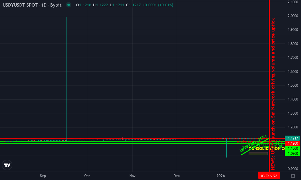 Ondo US Dollar Yield Technical Chart by Market Analyst