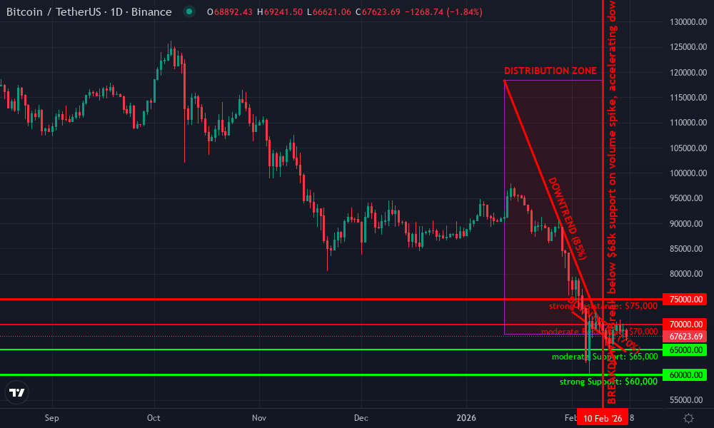 Bitcoin Technical Chart by Market Analyst