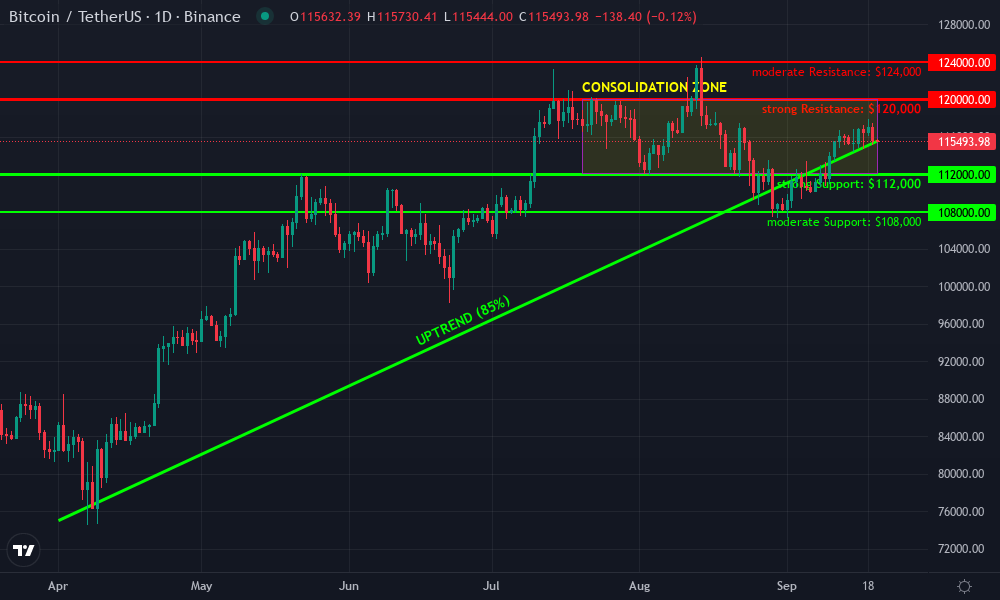 Bitcoin Technical Chart by Market Analyst