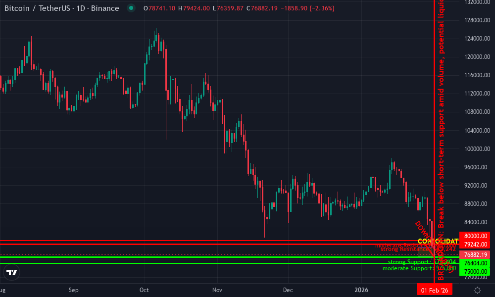 Bitcoin Technical Chart by Market Analyst