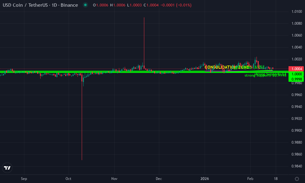 USD Coin Technical Chart by Market Analyst