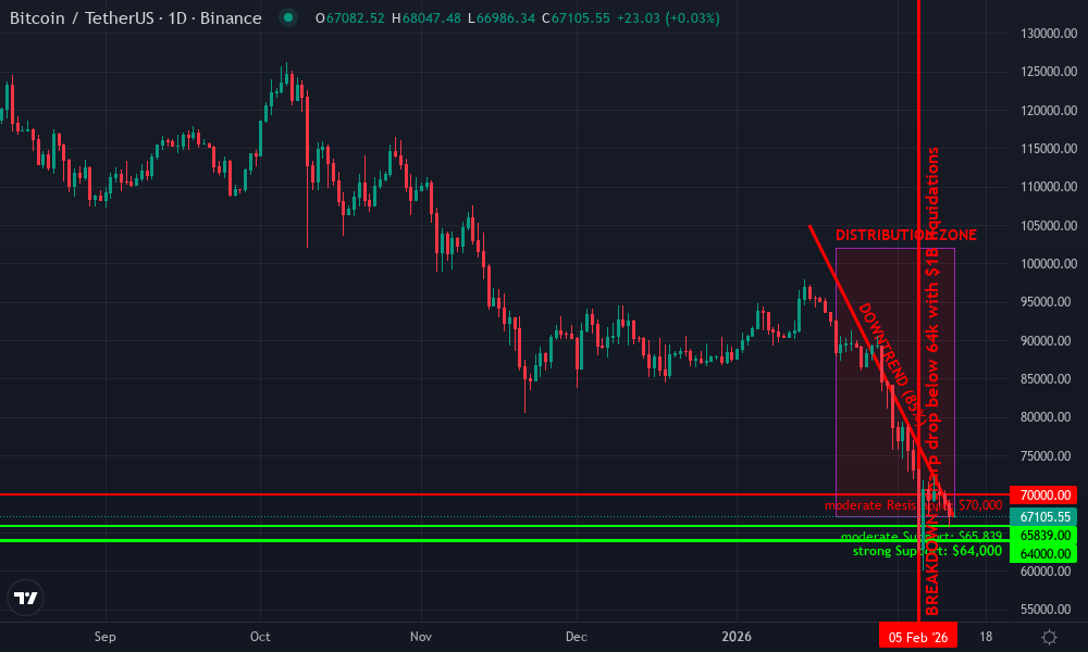 Bitcoin Technical Chart by Market Analyst