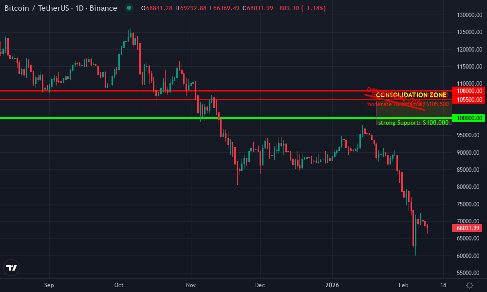 Bitcoin Technical Chart by Market Analyst