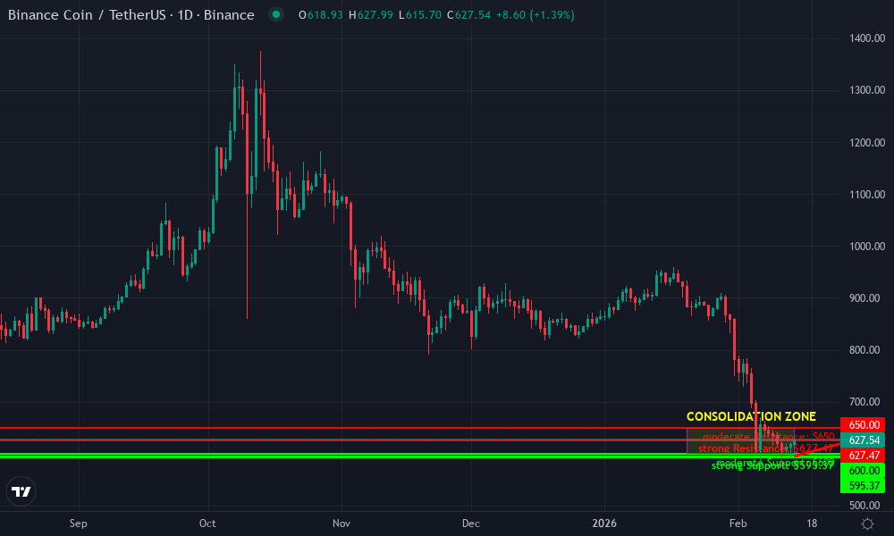 BNB Technical Chart by Market Analyst