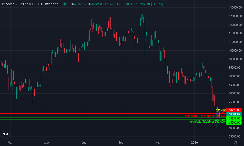 Bitcoin Technical Chart by Elena Porter