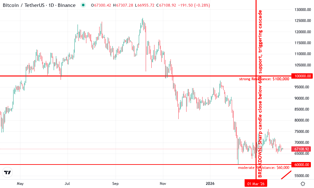 Bitcoin Technical Chart by Emily Townsend