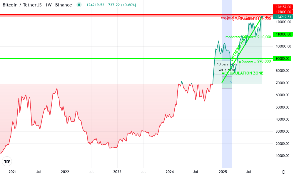 Bitcoin Technical Chart by Jill Carmichael