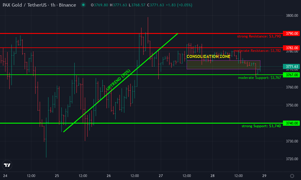 PAX Gold Technical Chart by Julian Archer