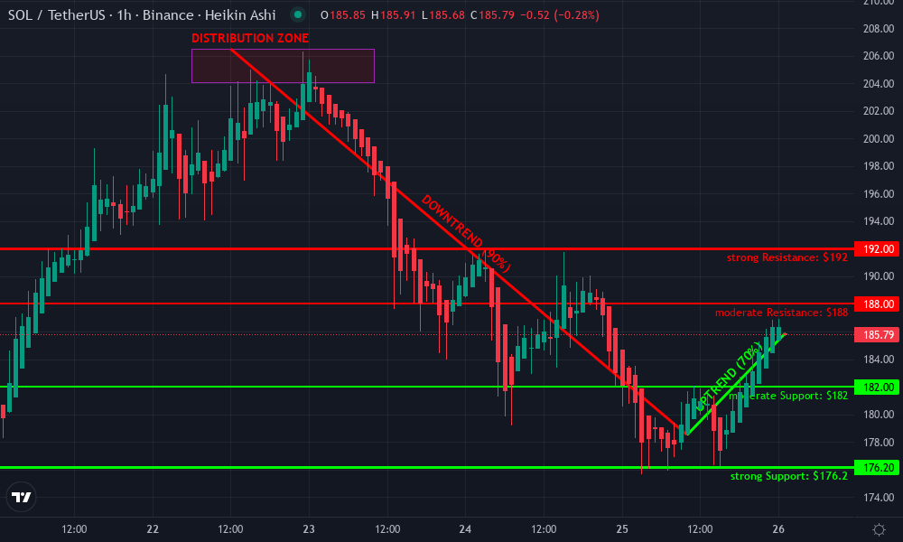 Solana Technical Chart by Leah Donovan