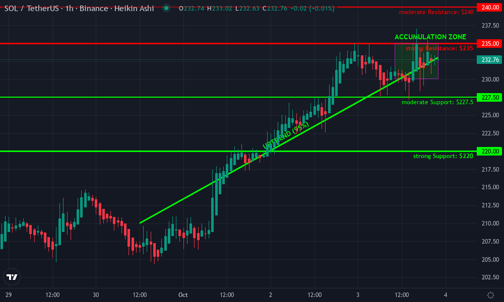 Solana Technical Chart by Leah Donovan