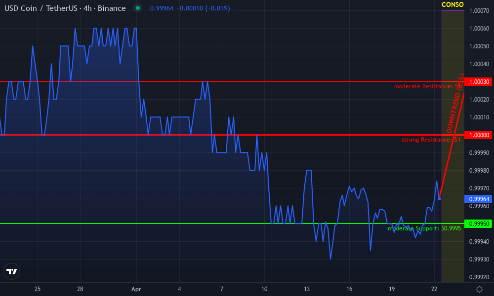 USD Coin Technical Chart by Lila McIntyre