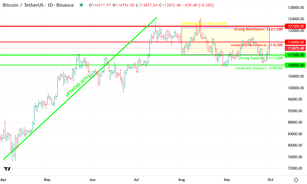 Bitcoin Technical Chart by Lily Grant