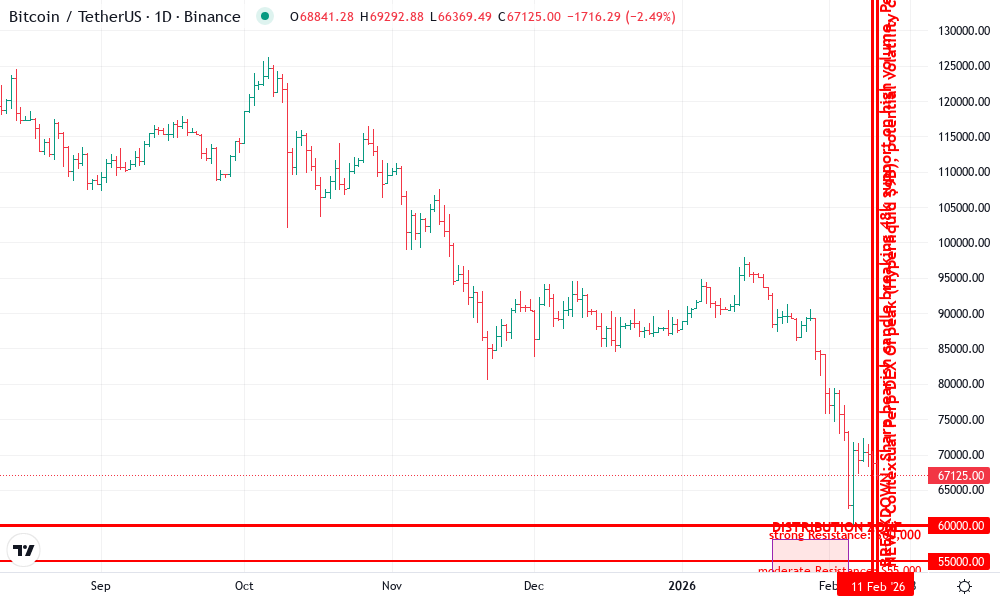 Bitcoin Technical Chart by Lily Grant