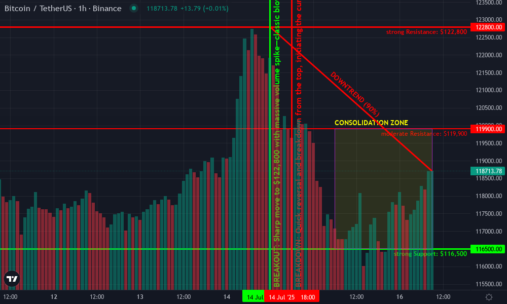 Bitcoin Technical Chart by Lucas Pendleton