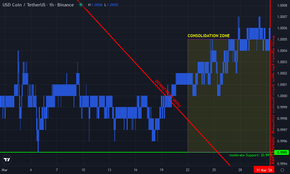 USDC / USDT Technical Chart by Matthew Thompson
