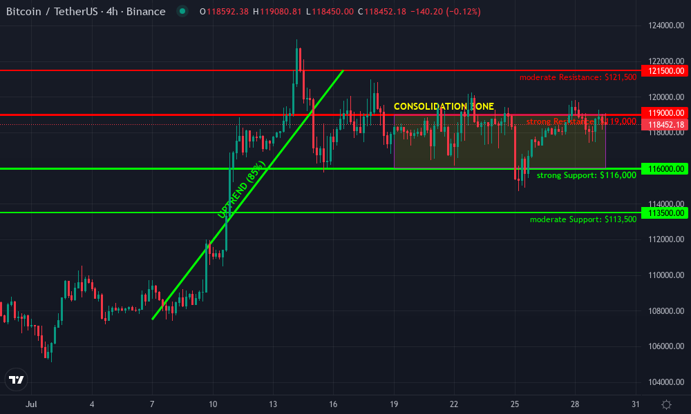 Bitcoin Technical Chart by Maya Donovan