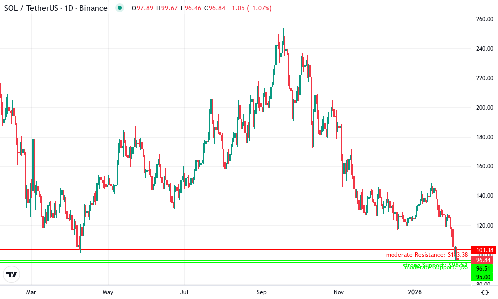 Solana Technical Chart by Michael Thompson