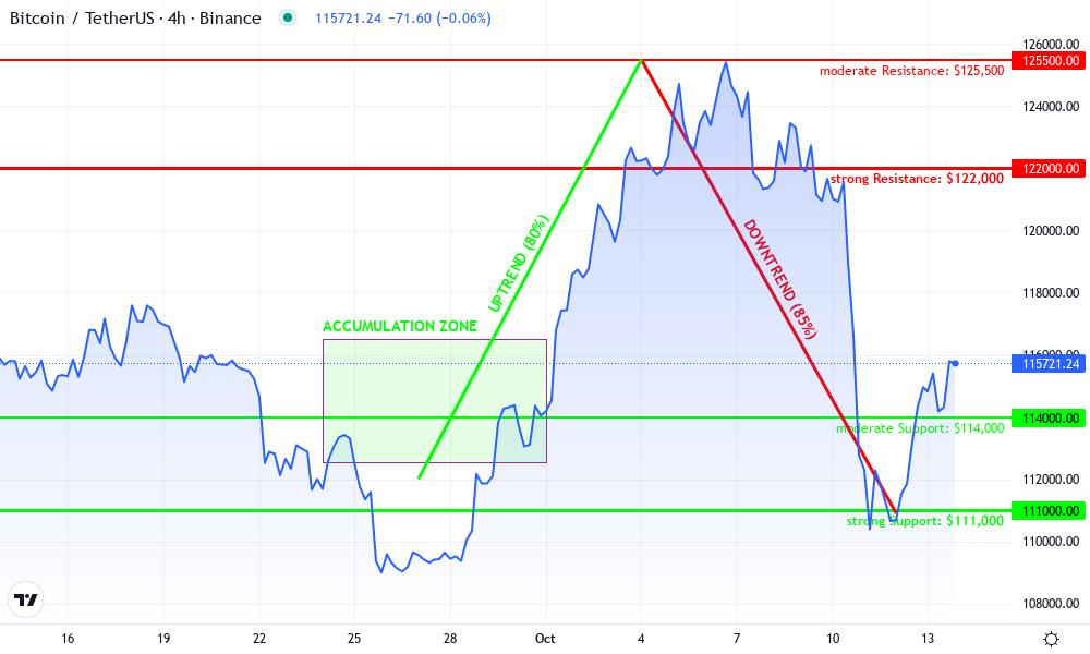 Bitcoin Technical Chart by Nadia Bennett