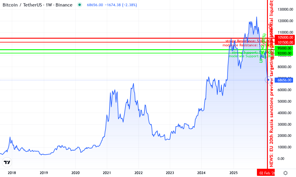 Bitcoin Technical Chart by Patricia Langford