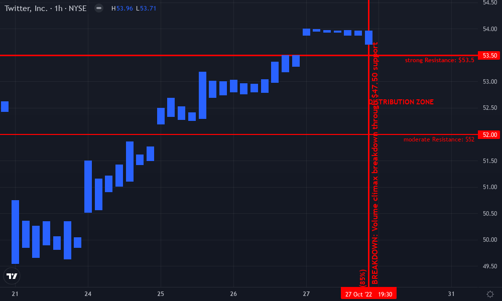 Twitter Inc. Technical Chart by Robert Taylor