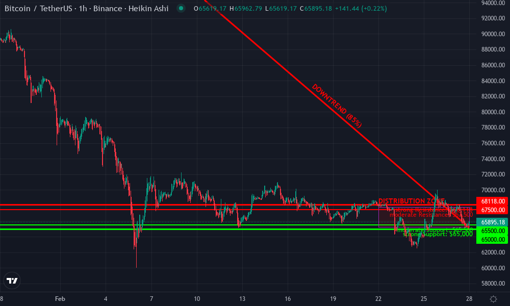 Bitcoin Technical Chart by Sarah Davis