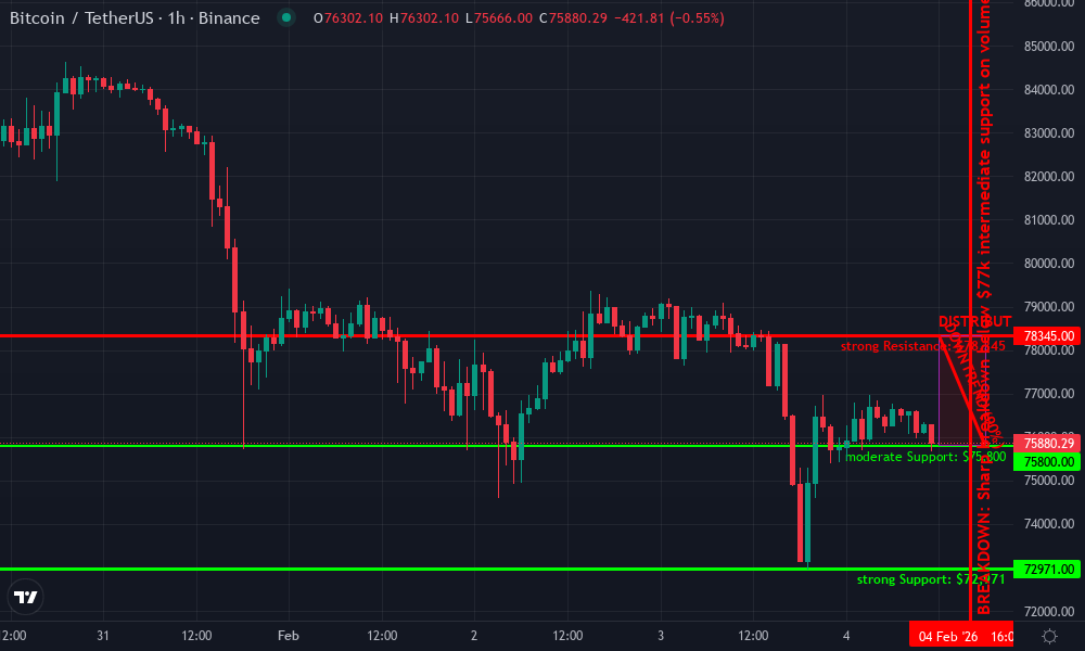 Bitcoin Technical Chart by Sarah Jenkins
