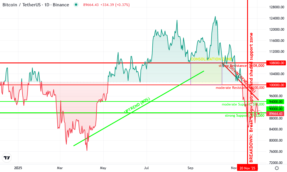 Bitcoin Technical Chart by Simon Holloway