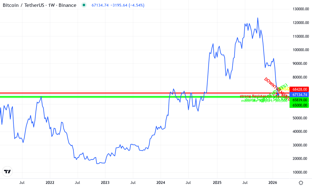Bitcoin Technical Chart by Thomas Reilly